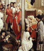 WEYDEN, Rogier van der Seven Sacraments Altarpiece Spain oil painting artist